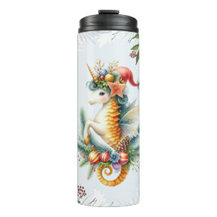 Holiday Magic Unicorn-Seepferd Thermosbecher