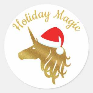 Holiday Magic Unicorn Sticker