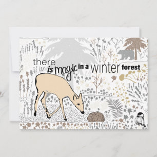 Holiday Magic Woodland Feiertagskarte