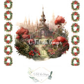 Holiday Magical Castle Decoupage Paper Seidenpapier