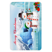 Holiday Magnet-Snowmen Magnet (Vertikal)