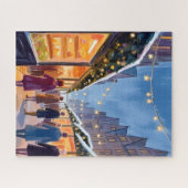 Holiday Market Merry Christmas Painting Puzzle (Horizontal)