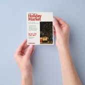 Holiday Market Retro Photo Flyer (Gruppe)