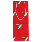 Holiday martini wine bag geschenktüte für weinflaschen (Rückseite)