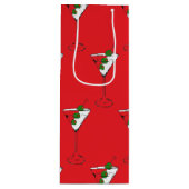 Holiday martini wine bag geschenktüte für weinflaschen (Vorderseite)