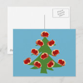 Holiday Meat Tree Feiertagspostkarte (Vorne/Hinten)