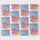 Holiday Meet & Greet #1 (Weihnachten) Geschenkpapier (Flach)