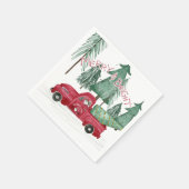 Holiday Merry Bright Gnomes Weihnachtswald Party F Serviette (Ecke)