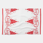 Holiday Merry Christmas Geschirrtuch (Horizontal)