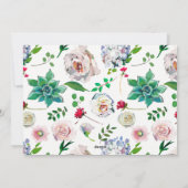 Holiday Meru Helle Weihnachten Blumengebäck Foto (Rückseite)