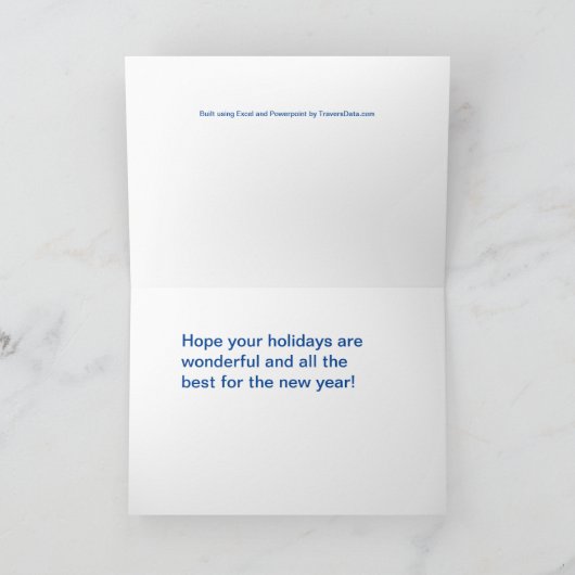 Holiday Metrics Karte (Innenseite)