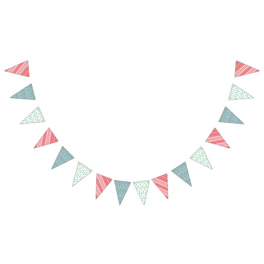 Holiday Mid Mod Triangle Bunt-Banner Wimpelkette (Alle)