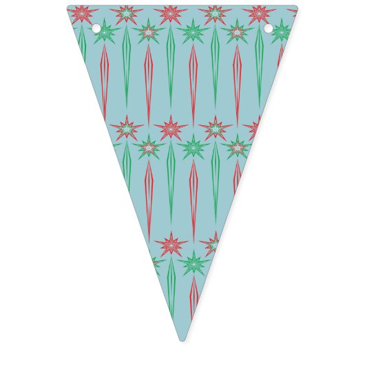 Holiday Mid Mod Triangle Bunt-Banner Wimpelkette (Zweite Fahne)
