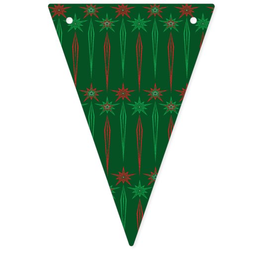 Holiday Mid Mod Triangle Bunt-Banner Wimpelkette (Zweite Fahne)