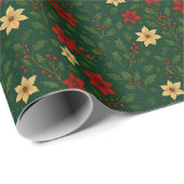 Holiday Mistletoe Wrapping Paper Geschenkpapier (Rolleneckpunkt)