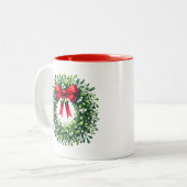 Holiday Mistletoe Wreath Tasse (Vorderseite Links)
