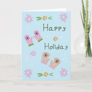 Holiday Mittens Karte