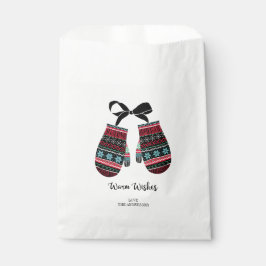 Holiday Mittens Warm wünscht Weihnachtsmann-Tasche Geschenktütchen