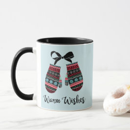 Holiday Mittens Warmes wünscht Weihnachten Kaffee  Tasse