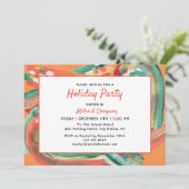 Holiday Modern Abstraktes Weihnachtsfest im Untern Einladung (Stehend Vorderseite)