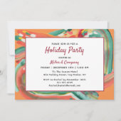 Holiday Modern Abstraktes Weihnachtsfest im Untern Einladung (Vorderseite)