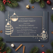Holiday Modern Chic Corporate Weihnachten Party Acryleinladungen