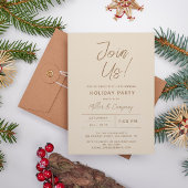 Holiday Modern Chic Corporate Weihnachten Party Einladung