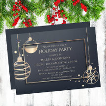 Holiday Modern Chic Corporate Weihnachten Party