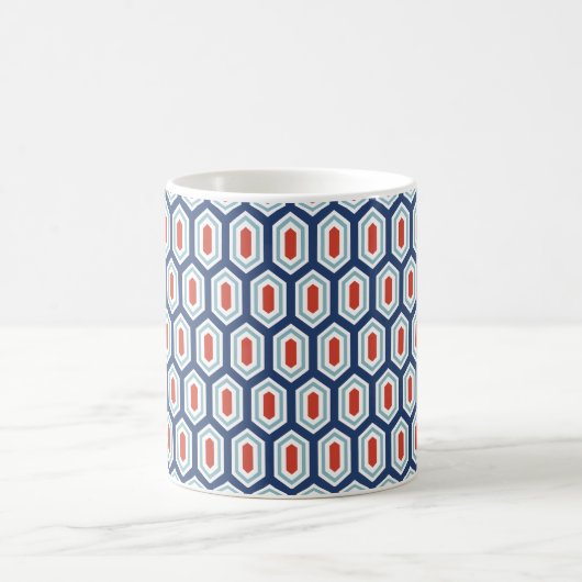 Holiday Modern Geometric Pattern Kaffeemaschine Ta Kaffeetasse (Mittel)