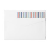 Holiday Modern Stripes Label (Rückseite)