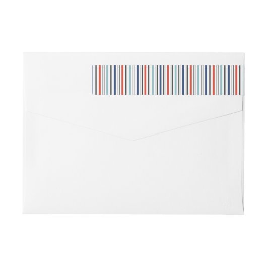 Holiday Modern Stripes Label (Rückseite)