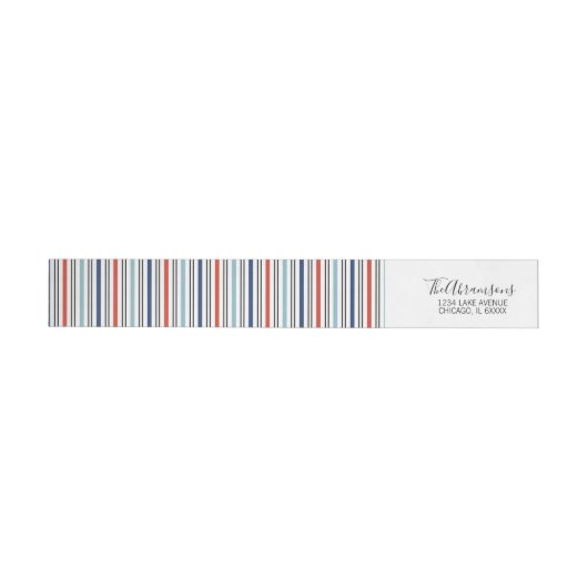 Holiday Modern Stripes Label (Person)