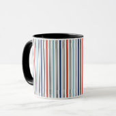 Holiday Modern Stripes Tasse (Vorderseite Links)