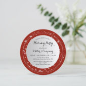 Holiday Modern Winter Corporate Christmas Party im Einladung (Stehend Vorderseite)