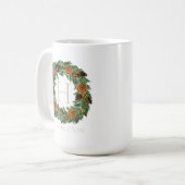 Holiday Monogram Elegante getrocknete Orangenkiefe Kaffeetasse (Vorderseite Links)