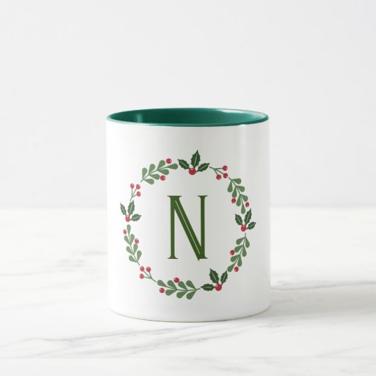 Holiday Monogram Tasse (Zentrum)