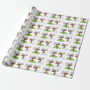 Holiday Moose Geschenkpapier