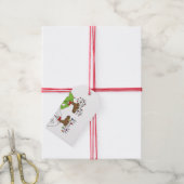 Holiday Moose Gift Tags Geschenkanhänger (Mit Garn)