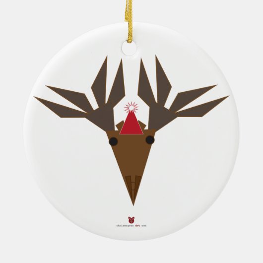 holiday moose keramik ornament (Hinten)