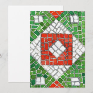 HOLIDAY MOSAIC 12x18 Flat Card / Vertikal Feiertagskarte