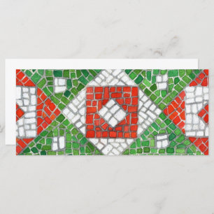 HOLIDAY MOSAIC 4x9 Flachkarte / Horizontal Karte
