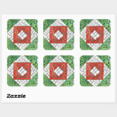 HOLIDAY MOSAIC Large Square Stickers (Blatt)