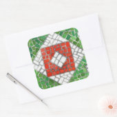 HOLIDAY MOSAIC Large Square Stickers (Umschlag)