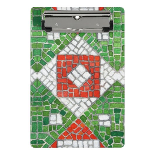 HOLIDAY MOSAIC Mini-Zwischenablage Mini Klemmbrett (Vorderseite)