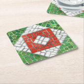 HOLIDAY MOSAIC Square Paper Untersetzer (angewinkelt)