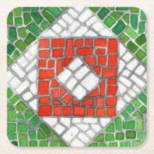 HOLIDAY MOSAIC Square Paper Untersetzer