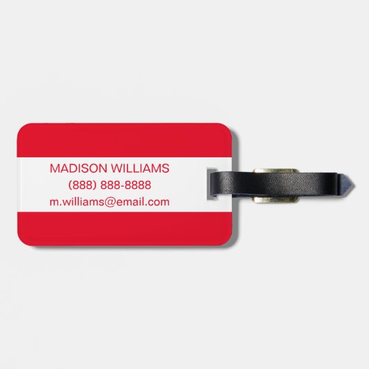 Holiday Motel Sign Gepäckanhänger (Rückseite horizontal)