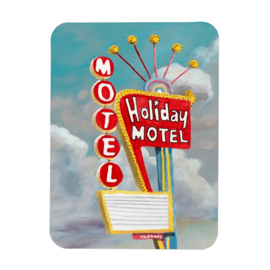 Holiday Motel Sign Magnet (Vertikal)