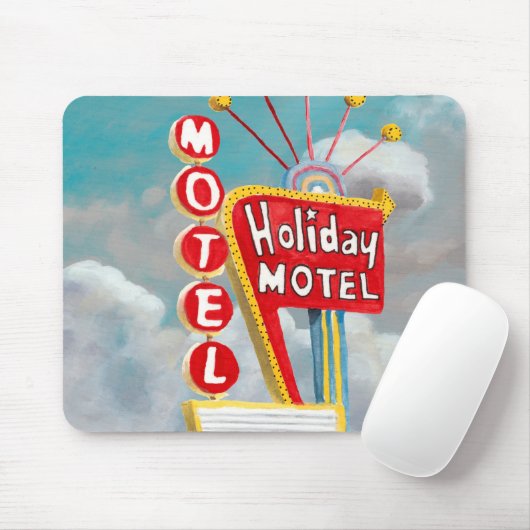 Holiday Motel Sign Mousepad (Mit Mouse)
