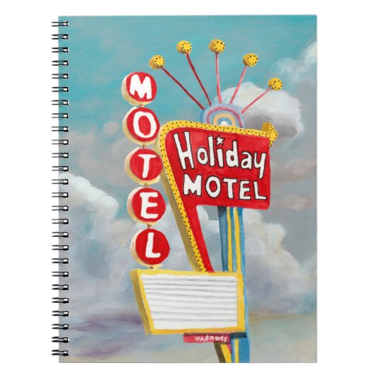 Holiday Motel Sign Notizblock (Vorderseite)